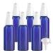 ZEOABSY 6 Pieces 50 ml Blue Lotion Bottles with White Pump 50ml Empty PET Plastic Lotion Pump Bottle Cosmetic Gel Travel Container for Cosmetic Make up Cleaning + 1 x Funnel Blue 50 ml