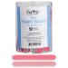 ForPro Professional Collection Mini Foam Board Double-Sided Nail File Pink Black 400/600 Grit 3.5 l x .5 w 50 Count