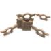 Wendysun 2pcs Crocodile Shape Wood Teether Set for Baby Teething - Natural Beech DIY Pendant Toy - Buy Online on GoSupps.com