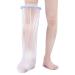 Fasola Cast Cover Half Leg Cast Protector Waterproof Leg Adult for Shower Reusable Cast Bag for Broken Knees Foot Toe Keep Bandage/Plaster/Cast Dry L-Wide Half Leg Anti-accumulation Water Ring