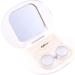 Healifty Portable Contact Lens Case with Mirror - Stylish White Travel Holder for Daily Use - Buy Online on GoSupps.com