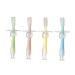 Tovinanna 4 piece toothbrush baby toothbrush made of silicone newborn toothbrush -Training toothbrush fingers toothbrush bite toothbrush to the small child suction cup training brush