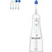 Sinus Rinse Kit 5 Cleaning Modes 4 Nozzles Nasal and Sinus Irrigation System 360 Degree Rotation Cleaner Nose Rechargeable Allergic Rhinitis Neti Pot (Color : White)