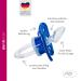 Dentistar Silicone Pacifier Set - Size 2 (6-14 Months) | Tooth & Jaw Friendly BPA-Free Made in Germany - Pink Stars - Buy Online on GoSupps.com