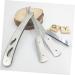 JECOMPRIS 4pcs Stainless Steel Hairdressing Razors & Eyebrow Trimming Scissors Set - Perfect for Precision Grooming - Buy Online on GoSupps.com