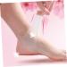 FRCOLOR 6 Pairs Gel Heel Support Gel Heel Socks Gel Heel Sleeves Gel Heel Cushions Feet Cracked Socks Gel Foot Socks Silicone Heel Pads Dry Feet Socks Ankle Support Breathable White - Buy Online on GoSupps.com