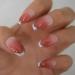 Coolnail Ombre Pink Silver French Ballerina Coffin Press-On Nails - Gradient Manicure Tips for Daily Wear - Buy Online on GoSupps.com