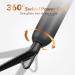 Ionic Hair Straightener Brush Ceramic Anti-Scald Hot Brush with LED Indicator | Professional Hair Salon Results at Home | Silvery Black - Buy Online on GoSupps.com