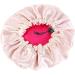 Kid's Satin Double Layered Bonnet Hat - Adjustable Elastic Night Cap for Baby Toddler Child - Rosy - Buy Online on GoSupps.com