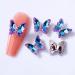 3D Nail Art Rhinestone Crystal AB Butterfly Charms Sparkle Nail Decoration Jewerlry Hand Craft DIY Accessories (MJ11)