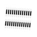 Gogogmee 100pcs Make up Applicators for Face Dual Sided Eyeshadow Brush Makeup Eyeshadow Brush Smudge Brush M White