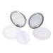 FOMIYES 2pcs Box Powder Box Cosmetic Travel Containers Loose Powder Holder Lovely Powder Case Miss Blush