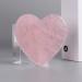 Rose Quartz Sawtooth Gua Sha Scraper Heart Shaped Face Massager for Skin Lifting Slimming Wrinkle Remove Acupuncture 1Pcs