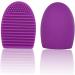 Didiseaon Silicone Cosmetic Brush Egg Makeup Brush Cleaner Mat Cleanser Washing Silicone Makeup Cleaner Silicone Brush Cleaner Cleaning Scrubber Electric Accessories Purple medium Purple - Buy Online on GoSupps.com
