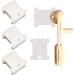 300 Pieces Plastic Floss Bobbins with Bobbin Winder for Cross Stitch Cotton Thread Craft DIY Sewing Storage  White 300 Bobbins & 1 Winder