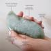 Jade Gua Sha Tool - 100% Natural Facial & Body Care | Anti-Aging Reduce Puffiness Lift & Tighten Skin - Buy Online on GoSupps.com