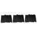 FOMIYES Cosmetic Brush Pen Guard 300 pcs Eyeshadow Applicator Handbag Shadow Guard Covers Tool with Paint Etc Cap Women 100pcsx3pcs Blackx3pcs