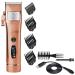Pro Hair Clipper Adjustable Fading Blending Hairdressing Hair Clipper Men Professional Hair Trimmer Electric Beard Hair Cutting Tool(Color:Brown)