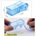 USA Designed Pill Cutter for Small or Large Pills - Crystal Acrylic Pill Box - Blue - Buy Online on GoSupps.com