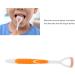 Baby Tongue Scraper Cleaner | Tongue Brush for Bad Breath | Maintain Mouth Health - Orange - Buy Online on GoSupps.com