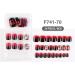 dijiusidy False Nail Perfect Matching Simple to Wear Fingernail Full Coverage Press Type Strong Viscosity Adjustable Paster Type 21 F741 Type 21 F741 - Buy Online on GoSupps.com