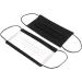 Black Disposable mask Three Layers Non-Woven mask Thickened - Buy Online on GoSupps.com