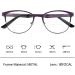 MMOWW Bifocal Reading Glasses for Women - Blue Light Blocking Purple Readers 1.0x | International Shipping Available - Buy Online on GoSupps.com