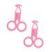 Magideal 2 piece of eyelid stretching tools eye care contact lens inlet contact lens user party at home travel pink
