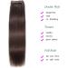 GIVLOVE Clip in Hair Extensions Real Human Hair 8 Pieces Straight Real Remy Human Hair Full Head Human Hair Extensions Clip in Double Weft Real Remy Hair (#4 Medium Brown-14 Inch) (4# 14 inch) 14 inch 4# - Buy Online on GoSupps.com