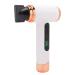 Cordless Hair Dryer 200W 15000mAh Fast Drying Portable Blow Dryer Travel Hair Dryer with Nozzle Lightweight Cold Hot Fast Dry Air Hair Dryer for Dormitory Travel Outdoor (White)