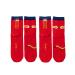 Chinese New Year Red Socks Tiger Embroidered Men's Cotton Socks Sports Socks Spring Festival Good Luck Socks 2 Pairs (Color : Red Size : 39-44) 39-44 Red