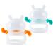 Silicone Baby Teething Toys for Babies 0-6 Months 2 Pack Anti-Drop Space Rabbit Baby Chew Teether Toys for Sucking Needs Infant Toys Hand Pacifiers for Breast Feeding Babies BPA Free