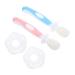 Ultechnovo bite toys for babies 2 sets toothbrush cleaning brush detergent baby pebbles clean toothbrush 1 piece (1 Pack) pink