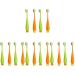 Frcolor 16 STK Carrot toothbrush Handwell brushes for children manual toothbrush oral care toothbrush carrot tissue toothbrush toddler brush