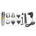 Bartschneider Hairschneider 6-in-1 hair cutter set Bartschneider for whiskers and body with a nose-ear cutter attachment for men