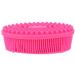 Silicone Baby Bath Brush Sensory Brush Shower Skin Massage Brush for Baby Body Hair Washer (Pink)