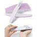 Professional Nail Files Double Sided Emery Board for Nails 180/240 Grit Coarse Washable Nail Files for Acrylic Nails & Natural Nails 5 Pack Fine Grit Nail File