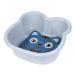 Large Size Foot Soak Tub Bath Basin for Foot Soaking | Pedicure Bowl Foot Detox Bucket Tub for Home Spa Treatment | Relax and Add Hot Water Epsom Salts for Soak or Essential Oils (GreyBlue)