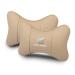 AYHYA Car Neck Pillow For MG F 19952002 Soft Leather Headrest Neck Pain Relief Headrest Support For While DrivingBeige Normal Beige