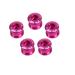 catazer 5 PCS 7075 Aluminum Alloy Single Chainring Bolts Double Chainring Bolts for Road MTB Bicycle Crankset Pink Single