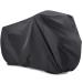 Viaky Bicycle Cover for Two Bikes, Mountain Road Bike Rain Cover with Lock Hole Outdoor Waterproof and Anti Dust Rain Sun UV Protection (Black)