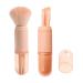 Portable 4 in 1 Makeup Brush Set Retractable Facial Brush Eye Makeup Brushes Travel Cosmetic Brush Nail Art Dust Brush Mini Facial Make Up Brushes Cosmetic Makeup Tools