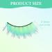 Bibabala 5 Pairs Fluorescent Glow in the Dark False Eyelashes Reusable Dramatic Cat Eye Lashes for Women (Fluorescent Green - Buy Online on GoSupps.com