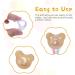 Vicloon Silicone Baby Dummy Pacifier Holder Clip Adapter - 12Pcs Transparent White - Buy Online on GoSupps.com