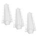Toddmomy 3pcs Vegetable Shaping Cucumbers Watermelon Molds Fruit Shaping Heart-Shaped Pizza Transparent 20x5.5cm