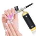 Favai Cordless Airbrush Kit, Airbrush Nail Machine, Airbrush Nail Spray, Air Brush Gun with Compressor, USB Rechargeable for Airbrush Gel Nail Polish, Nail Art Stencils, Nail Paint