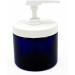 16oz Clear Empty Massage Oil Lotion Cream Pump Jar - Lock Twist Top - Blue - Buy Internationally - Buy Online on GoSupps.com