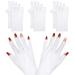 Nail Gloves UV Shield Gloves Fingerless Gloves Nail Art Dryer Tool Prevent Hand Sunburn for Manicure Gel Drying 3 Pairs