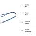 Mystique Rubberized Leash - 20mm Standard Carabiner 3m Blue | Durable & Stylish Dog Leash for International Shipping - Buy Online on GoSupps.com