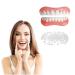 Comfort Fit Flex Teeth Dentures Teeth for Upper and Lower Jaw  Nature and Comfortable  Protect Your Teeth and Regain Confident Smile (1set)